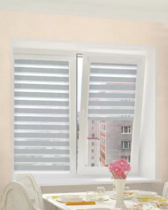 Рулонная штора UNI-2 Integra Box Duo Metalic серебро